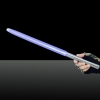 Uking ZQ-J15C 10000mW 445nm blaue Lichtstrahl-5-in-1-Zoomable High Power Laser Schwert Laserpointer Kit Silber
