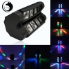 UKing ZQ-B20A 85W 8-LED 4-in-1 RGBW Light Master-slave Sound Control Automatic Stage Light Black