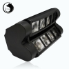 UKing ZQ-B20A 85W 8-LED 4-em-1 RGBW Light Master-slave Controle de som Automatic Stage Light Black