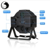 UKing ZQ-B53 36W 36-LED RGB Light Self-propelled Auto Strobe Voice-activated Stage Light Black