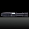 10000mW 450nm faisceau bleu point unique Kit de stylo pointeur laser en acier inoxydable avec batteries et chargeur noir