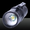 Tactfire 1 x LED 4-Mode fokussierbare streckbare Taschenlampe mit Leuchtanzeige Schwarz