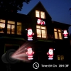 Kshioe LED Conversión Automática Santa Claus LED Decoración de Navidad Lámpara de Césped Paisaje Exterior US Plug Luz Roja y Verde