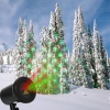 Kshioe Rotar la luz láser LED decoración de Navidad al aire libre paisaje césped lámpara enchufe de Estados Unidos luz roja y verde