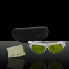200-450 & 740-2000nm Yeux Laser Goggle Lunettes de protection vert avec des lunettes Tissu