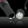 Q3 3W LED de alta potência lanterna ajustável LED Torch Light Preto + Vermelho