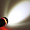 Q3 3W alto potere LED Flashlight LED orientabile torcia Nero + Rosso