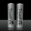 600mAh 4.2V Chargeur de batterie avec batterie 2500mAh 3.7V 2Pcs TrustFire18650 rechargeable Lithium