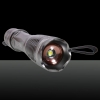 E6 XML CREE-T6 1200 Lumens 10W 3.7-4.2V 1Led 5Modes Focus Flashlight Mild Silver