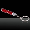 3 in 1 LED 5mW Red Laser Pointer Pen with Keychain Red