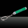 3 in 1 LED 5mW Red Laser Pointer Pen with Keychain Green