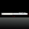 4-in-1 Multi-functional Red Light Laser Pointer (Touch Pen + Ball Point Pen + LED Lamp + Laser Pointer) White