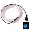 DY LED lámpara flexible 3m 2-3 mm de alambre de acero de la cuerda tira de LED con el regulador blanco