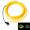 LED Lampe 3m 2-3mm Steel Wire Rope LED-Streifen mit Controller Gelb