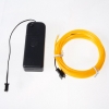 Lámpara de LED flexible de 3 m de 2-3 mm de alambre de acero de la cuerda tira de LED con el regulador amarillo