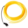 LED Flexible Lamp 3m 2-3mm Steel Wire Rope LED Strip with Controller Yellow