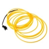 Lámpara de LED flexible de 3 m de 2-3 mm de alambre de acero de la cuerda tira de LED con el regulador amarillo