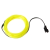 LED Flexible Lamp 3m 2-3mm Steel Wire Rope LED Strip with Controller Lemon Green