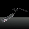 5mW Single-Ponto Padrão Red Light Laser Pointer Pen com 16340 Bateria Prata Cinza