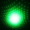 Patrón 5mW Focus estrellada verde de luz láser puntero Pen con 18650 batería recargable Amarillo