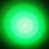 Patrón 5mW Focus estrellada verde de luz láser puntero Pen con 18650 batería recargable Negro