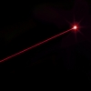 50mW de Ponto Único Pattern Red Light Laser Pointer Pen com 16340 Bateria Prata Cinza