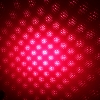 Patrón de 30 mW estrellada Rojo lápiz puntero láser con 16340 Batería Gris Plata