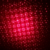 300mW Motivo a pois / Motivo stellato / Motivi a più punte Fuoco Penna puntatore laser a luce rossa Argento