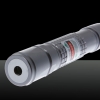 200mW Extension-Tipo fuoco Verde Dot modello Facula Laser Pointer Pen con 18650 Argento batteria ricaricabile