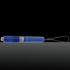 50mW Focus Starry Pattern Green Light Laser Pointer Pen with 18650 Rechargeable Battery Blue