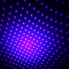 2000mW Fokus Sternenmuster Pure Blue Licht-Laser-Zeiger-Feder mit 18650 Akku Silber