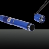 200mW Fokus Sternenmuster Pure Blue Licht-Laser-Zeiger-Feder mit 18650 Akku Blau