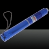 Patrón 200mW Focus estrellada Pure Light Blue Laser Pointer Pen con 18.650 recargable azul batería