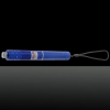 Patrón 200mW Focus estrellada Pure Light Blue Laser Pointer Pen con 18.650 recargable azul batería