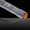 Motif 100mW Extension-Type de focus Green Dot Facula stylo pointeur laser avec 18 650 Argent Batterie rechargeable