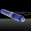 Patrón 1000mW Focus azul estrellado de luz láser puntero Pen con 18.650 recargable azul batería