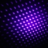 50mW Middle Open Starry Pattern Purple Light Naked Laser Pointer Pen Silver