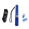 1000mW fuoco Pure Blu fascio Pointer Pen luce laser con 16340 batteria ricaricabile blu