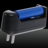 1000mW Fuoco Pure Blu fascio di luce laser Pointer Pen con 18650 Argento batteria ricaricabile