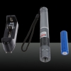 1000mW Pure Focus Blue Beam Pointeur Laser Light Pen avec 18 650 Argent Batterie rechargeable