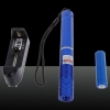 5mW 532nm Focus Green Beam Light Laser Pointer Pen with 18650 Rechargeable Battery Blue