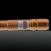 300mW 618 Cliquez style à dos ouvert pointeur laser vert avec batterie de luxe de couleur d'or