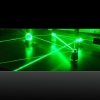 200MW 532nm Einstellbare Strahl grünen Laserpointer Schwarz (2 x AAA)