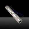 200MW 532nm Beam Green Rechargeable Laser Pointer Silver (1*4000mAh)