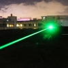 200MW 532nm feixe verde recarregável Laser Pointer prata (1 * 4000mAh)