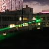200MW 532nm vert Double Ended pointeur laser (1 * 4000mAh) Noir