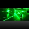300MW 532nm grüne aufladbare Laser Pointer (1 x 2400mAh) Schwarz