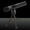 HJ-308 5mW 4-Mode Starry Sky Spot Green & Red Light Laser Pointer with Charger + Battery + Holder Black