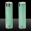 2pcs Panasonic 18650 de litio recargables 3.7V 3100mAh con la placa de protección Verde