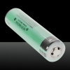 2pcs Panasonic 18650 3.7V 3100mAh Rechargeable Batteries au lithium avec plaque de protection vert
